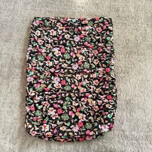 AFRM Black Floral Pencil Skirt